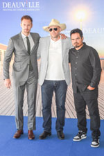 Alexander Skarsgard, John Michael McDonagh, Michael Peña Alexander Skarsgard, John Michael McDonagh, Michael Peña